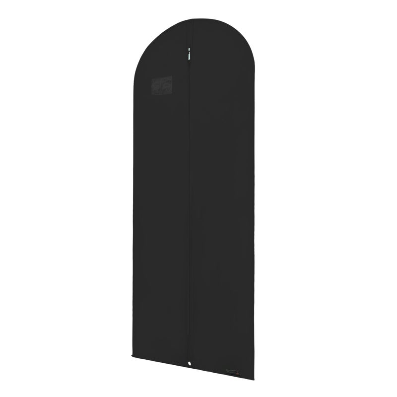 HANGERWORLD 60" Dress Bag, Garment Bags for Storage Hanging Clothes Suit Cover (3, Black) - Image 2